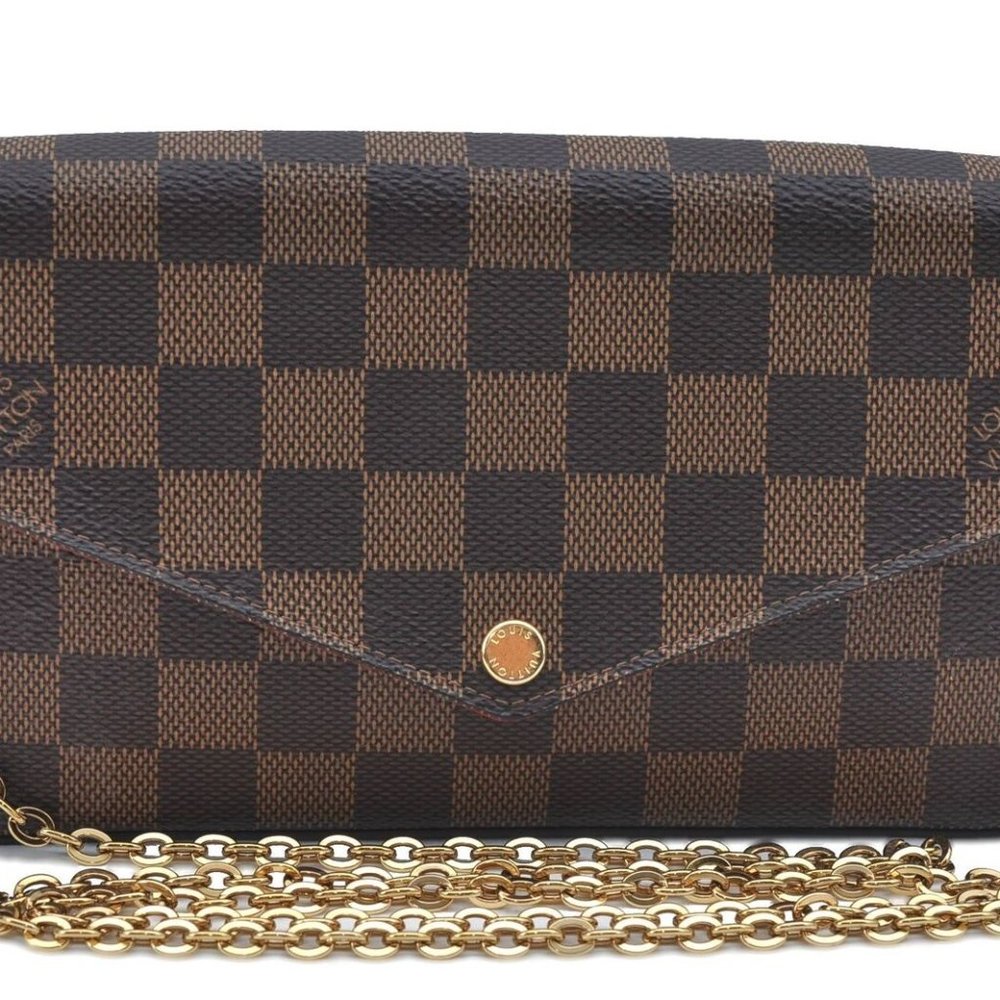 Pochette Felicie Damier Ebene Shoulder Bag